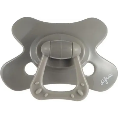 Difrax Fopspeen Uni Clay Grijs Natural  20mnd+
