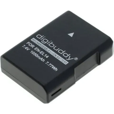 Digibuddy Camera accu compatibel met Nikon EN-EL14 en EN-EL14a / 1050 mAh