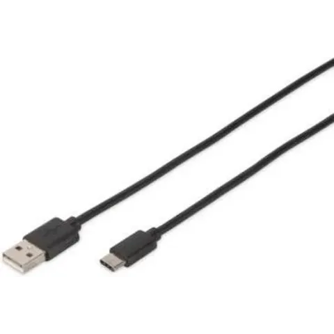 Digitus 1m, USB3.0-C/USB3.0-A USB-kabel 3.2 Gen 1 (3.1 Gen 1) USB C USB A Zwart