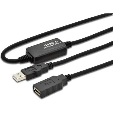 Digitus DA-73100-1 USB-kabel 10 m 2.0 USB A Zwart