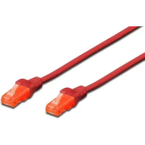 Digitus DK-1617-100/R netwerkkabel 10 m Cat6 U/UTP (UTP) Rood