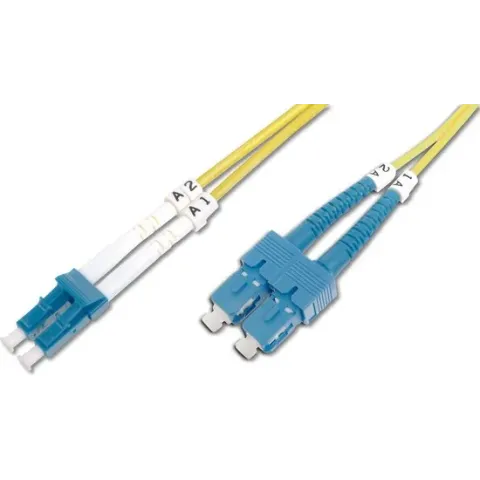 Digitus DK-2932-02 Glasvezel kabel 2 m LC SC Geel