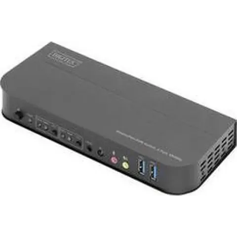 Digitus DS-12850 2 + 2 poorten KVM-switch DisplayPort, HDMI Afstandsbediening, Toetsenbord 4096 x 2160 Pixel
