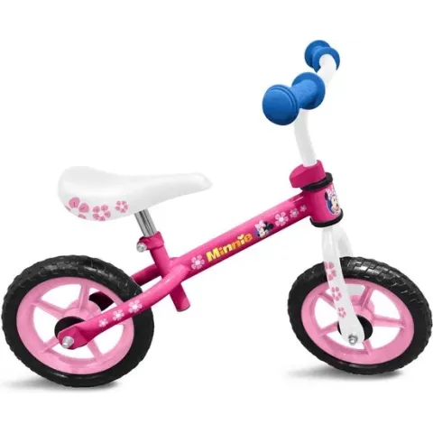 Disney Loopfiets Minnie Mouse - Loopfiets - Meisjes - Roze;Wit - 10 Inch