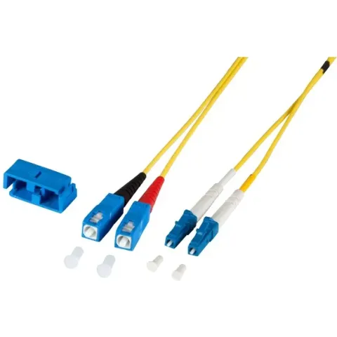 Diverse Duplex Jumper LC/SC 9/125µ OS2 LSZH, 2 meter