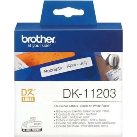 DK-11203 Die-Cut label: 87X17mm - Map label - white (300 labels/roll)