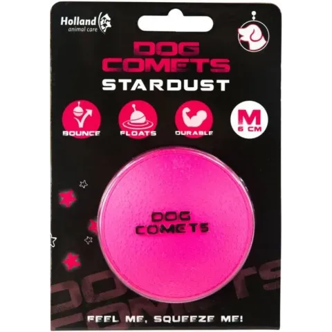 Dog Comets Ball Stardust Roze 6 cm