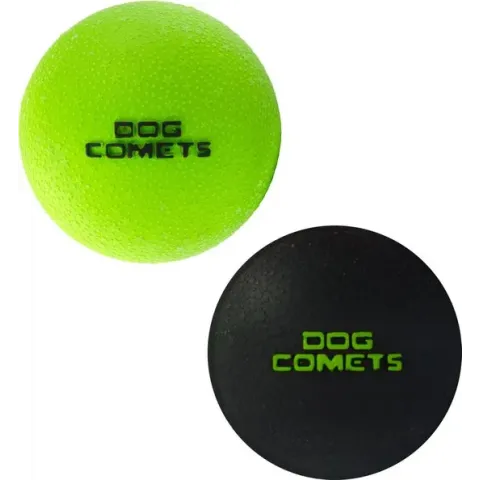 Dog Comets Ball Stardust Zwart/Groen M