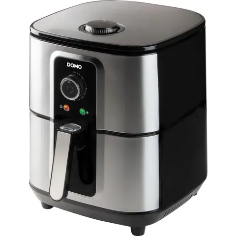 DOMO DO536FR - Deli-Fryer 5.5L - Hetelucht friteuse - 1.5kg - 80° tot 200°C - 30min timer - Teflon tank en mand