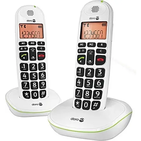 Doro PhoneEasy 100W - Duo DECT telefoon - Wit