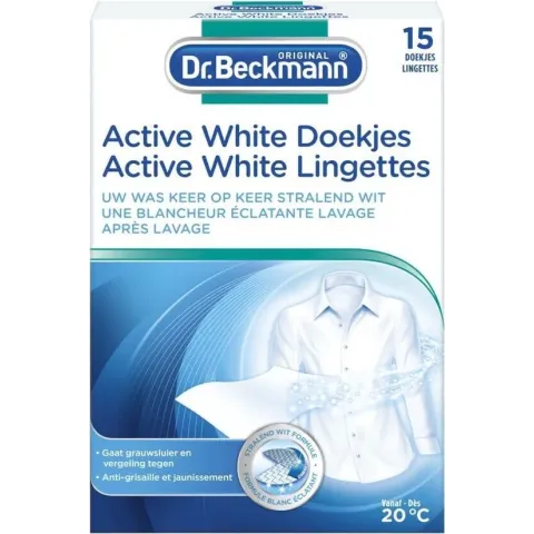 Dr. Beckmann Active White Sheets 15 stuks