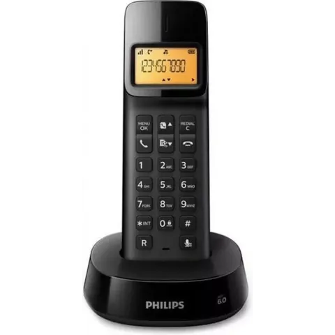 DRAADLOZE TELEFOON PHILIPS D1601B/01 1,6" 300 MAH GAP ZWART