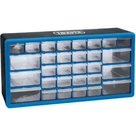 Draper Tools Gereedschap opbergdoos 30 lades blauw 12015