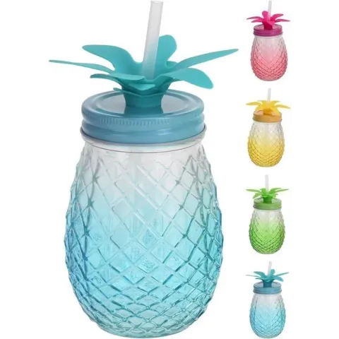 Drinkglas 400ml Met Rietje