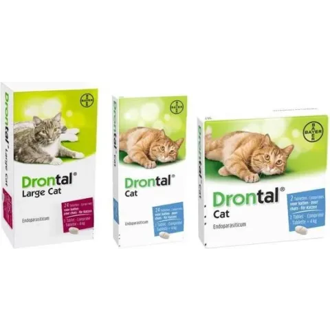 Drontal Large Cat Ontworming - Grote Kat - 24 tabletten