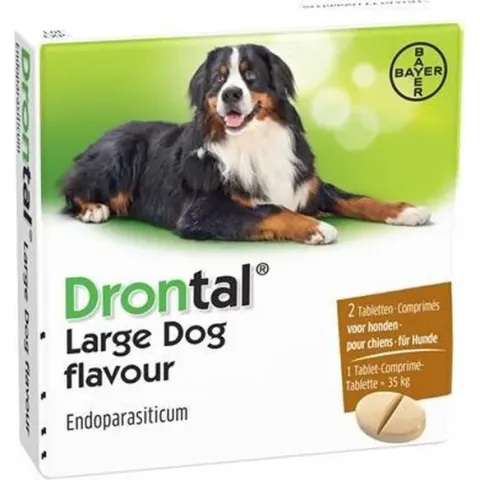 Drontal Large Dog Flavour Ontworming - Grote Hond - 2 tabletten