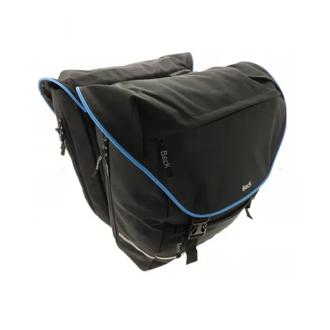 Dubbele Sportieve Fietstas SPRTV XL Zwart/Blauw