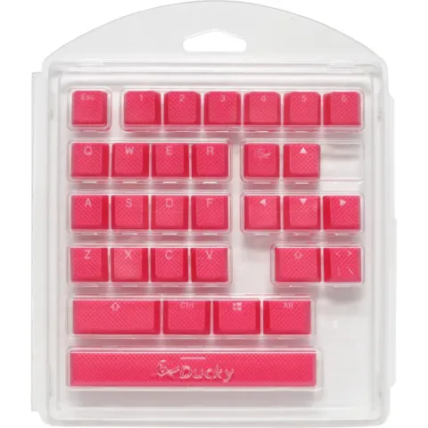 Ducky Red Rubber Gaming Keycap Set Rubber