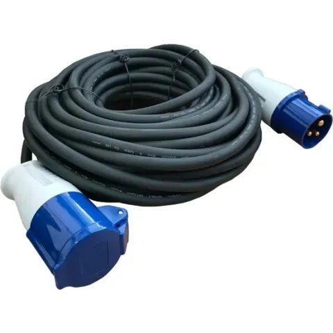 DULA - Verlengkabel Camping - CEE - 20 meter - 1 stuk - Neopreen - IP44 - Max 3500 W