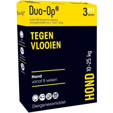 Duo-op Hond 10 - 25 kg 3 pipetten