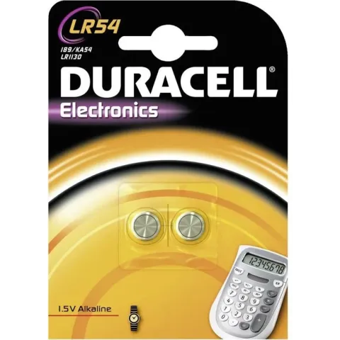 Duracell Alkaline  LR54  1.5V - 2 stuks