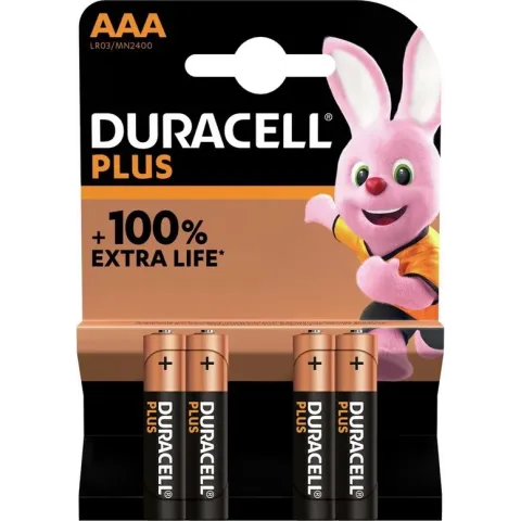 Duracell Alkaline Plus AAA batterij 4 pack