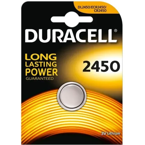 Duracell CR2450 Lithium knoopcel batterij - 3V - 1 stuk