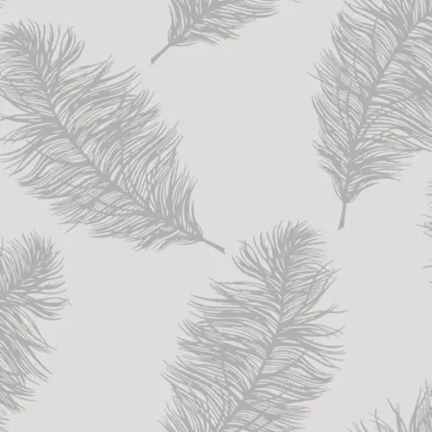 DUTCH WALLCOVERINGS Behang Fawning Feather lichtgrijs