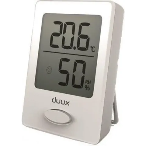 Duux Sense Hygrometer + Thermometer Wit - Batterij - Magneetbevestiging