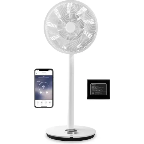 Duux Whisper Flex Smart Ventilator Wit incl. Dock & Accu - Fluisterstil - WiFi en App - Energiezuinig