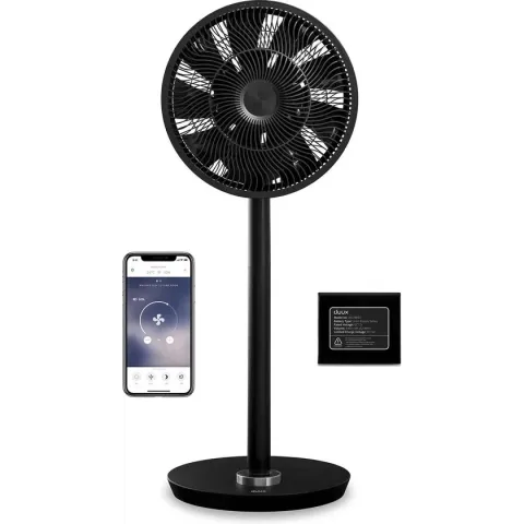 Duux Whisper Flex Smart Ventilator Zwart incl. Dock & Accu - Fluisterstil - WiFi en App - 26 standen - Oscillatie - Energiezuinig - 51 of 88 cm