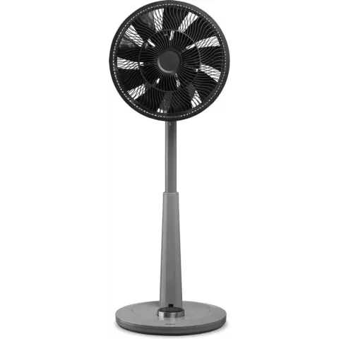 Duux Whisper gray | Statiefventilator | Extreem Stil | 710m³/u | Multidirectionale Oscillatie | 26 Snelheden | Nachtmodus | Afstandsbediening