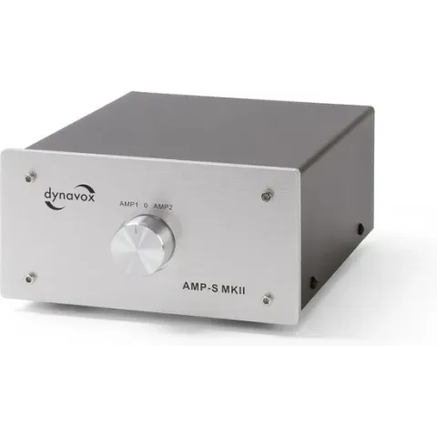 Dynavox AMP-S MKII zilver schakelaar voor 2 versterker op 1 set speakers