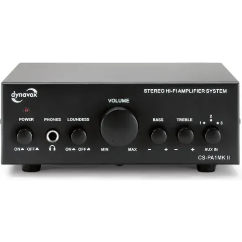 Dynavox CS-PA1 MK2 kleine versterker 60 watt in het zwart