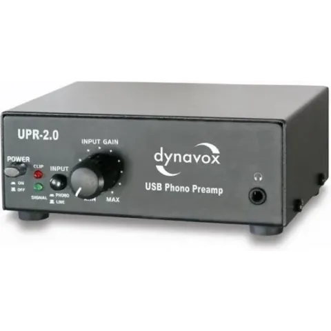 Dynavox UPR-2.0 USB platenspeler voorversterker - zwart
