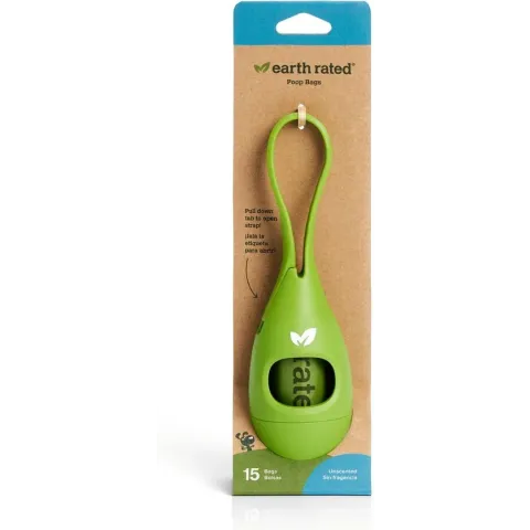 Earth Rated Eco Poepzakjes Dispenser Geurloos 15 zakjes