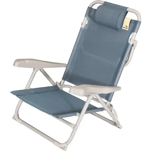Easy Camp Breaker-Campingstoel-Strandstoel-7 Standen-Textileen-Blauw