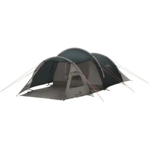 Easy Camp Tunneltent 4-persoons Spirit 300 staalgrijs en blauw
