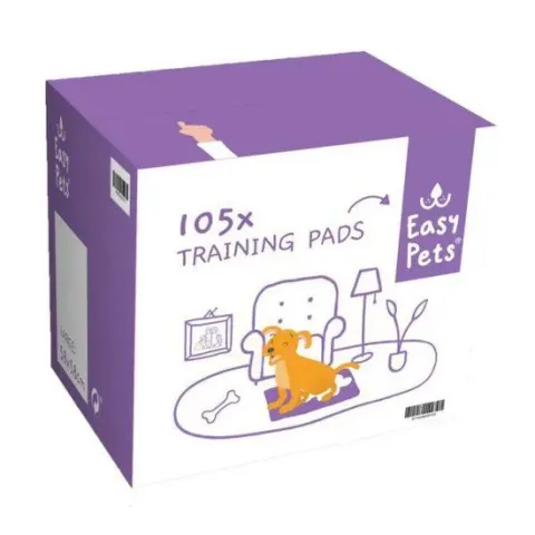 Easypets Puppy Training Pads - Zindelijkheidstraining - Hondentoilet - 58 x 58 cm - 105 stuks