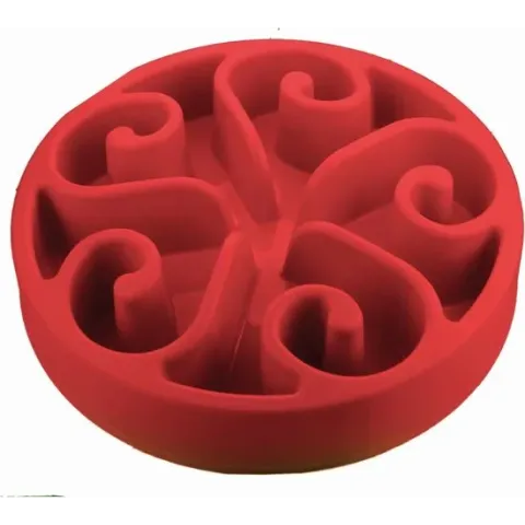 Eat Slow Live Longer - hond - voerbak - large - rood