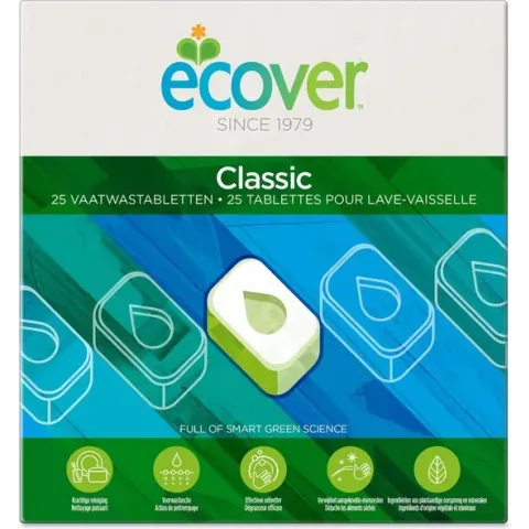 Ecover Vaatwastabletten Classic - Voordeelpakket 12 x 25 Tabletten
