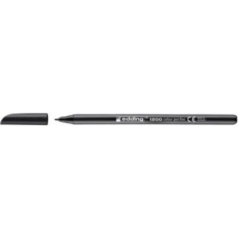 Edding Color Pennen 1200-01 - Zwart - Per Stuk