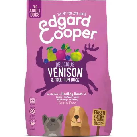 Edgard & Cooper Verse Hert & Scharreleend Brok - Voor volwassen honden - Hondenvoer - 700g