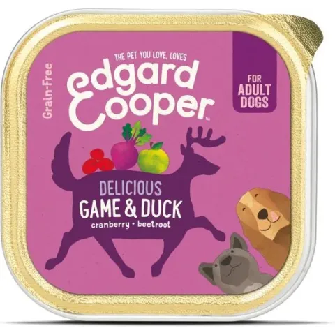 Edgard & Cooper Wild & Eend Kuipje - Voor volwassen honden - Hondenvoer - 150 g