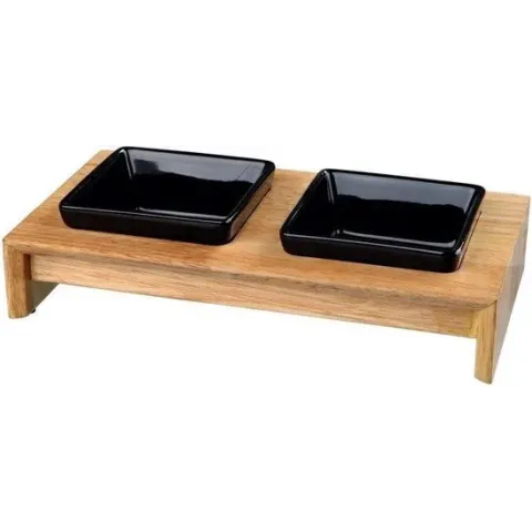 EETPOT SET KERAM/HOUT