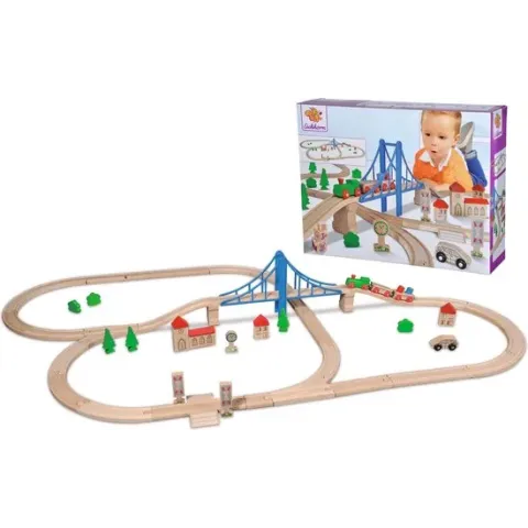Eichhorn - Train - Track With Bridge55pcs