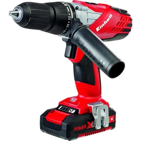 EINHELL Accu Klopboor-/ Schroefmachine TE-CD 18-2 Li-i Kit - Power-X-Change - 18 V - 48 Nm - Inclusief 1x 1,5 Ah accu / 1x lader / koffer