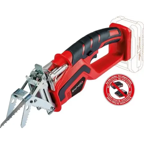 EINHELL Accu Takkenzaag GE-GS 18 Li Solo - Power-X-Change - 18 V - Zaagblad: 15 cm - Zonder accu & lader