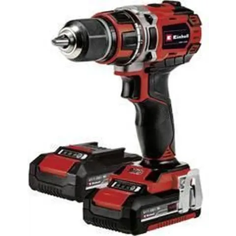 EINHELL Accuboormachine TE-CD 18/50 Li BL - Kit 2.0 Ah - 2 accu's - Power X-Change - Koolborstelloos