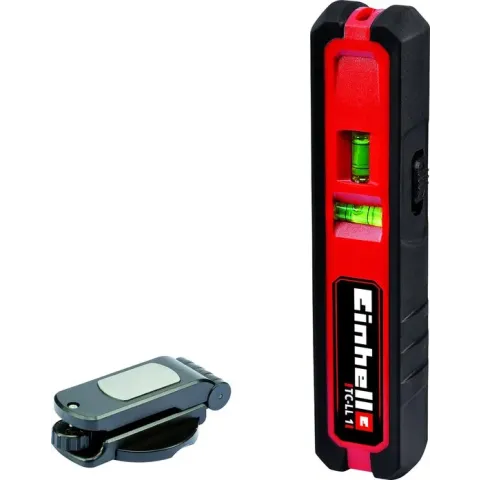 Einhell Laser Waterpas TC-LL 1  (werkbereik - lijn 5 m - werkbereik - punt 20 m - softgrip - incl. flexibele wandmontage)
